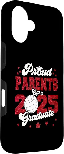 Vista 3 de iPhone 16 Parents of a 2025 Graduate Prom Graduation 25 VolleyBall Case