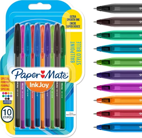 Vista 17 de Paper Mate InkJoy 100ST - Bolígrafos de punta media (0.039 pulgadas), color negro, 100