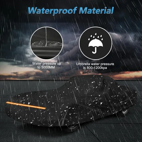Vista 5 de Fundas impermeables para automóvil Corvette C1 C2 1953-1967, fundas resistentes para automóviles al aire libre, cubierta completa, protección contra