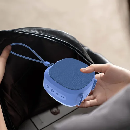 Vista 4 de WUIUHOU - Altavoces Bluetooth portátiles, luces RGB, altavoces TWS, mini altavoz inalámbrico impermeable IPX5 con sonido estéreo fuerte, 15 horas