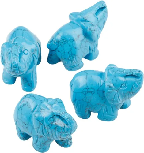 Vista 3 de Nupuyai Estatua de elefante de cristal curativo tallada a mano, escultura de bolsillo, escultura para manualidades, decoración de manualidades, 1.5