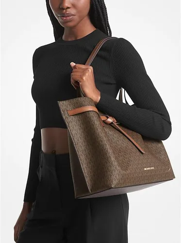 Vista 3 de Michael Kors Bolso tote grande de piel Emilia