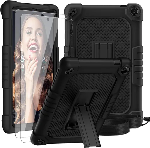 Vista 9 de Mignova para Walmart Onn 8 8 "Gen 3 Tablet Case Kids Girls Friendly Case Construido en Kickstand Correa de hombro y Onn 8 Tablet Protector