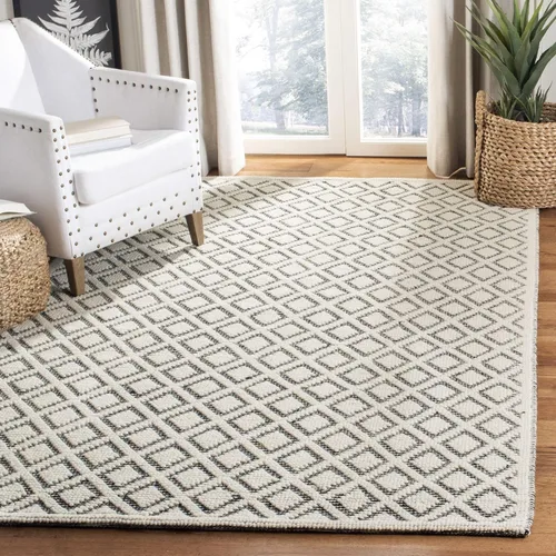Vista 30 de SAFAVIEH Vermont Collection - Alfombra de pasillo, 2 pies 3 pulgadas x 6 pies, color marfil, lana hecha a mano, ideal para zonas de alto tráfico