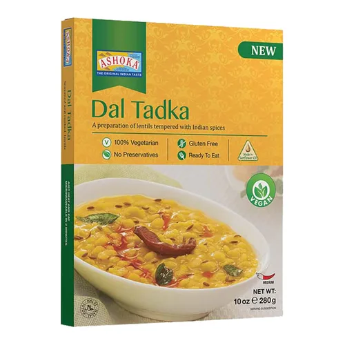 Vista 46 de Ashoka Comidas sin gluten, listas para microondas, veganas con granos negros y frijoles, comidas para calentar y servir, todas naturales Delhi Dal