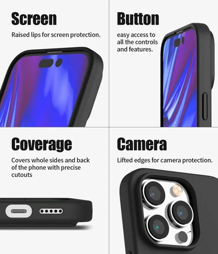 Vista 8 de GOOSPERY Rail 2 - Funda para tarjetas compatible con iPhone 14 Pro con dos ranuras para tarjetas, protección ligera y suave, soporte para tarjetas
