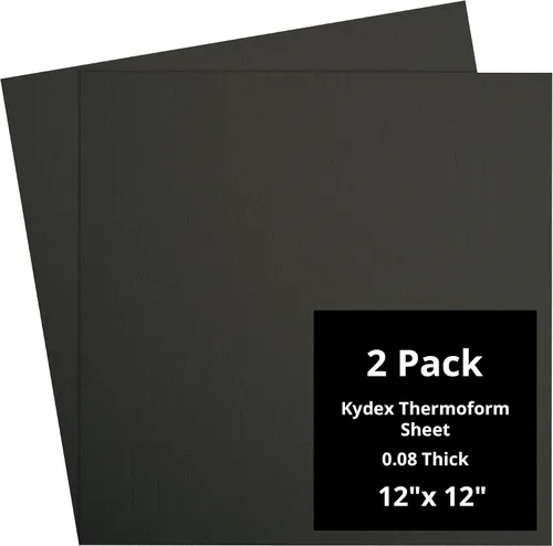 Vista 104 de Kydex Sheets - Solid Color DIY Kit for Crafting Holsters, Sheaths, and Mag Pouches - (8x8, 8x12, 12x12), Premium Thermoform Sheets - Thick, Durable