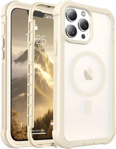 Vista 132 de jaroco - Funda magnética compatible con MagSafe para iPhone 11 de 6.1 pulgadas; protección de grado militar contra caídas, de doble capa