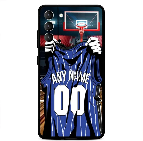 Vista 8 de Nombre y número personalizados – Atlanta Basketball Jersey – Funda de silicona líquida para Samsung Galaxy S26 S25 S24 S23 S22 S21 Plus S20 + Ultre