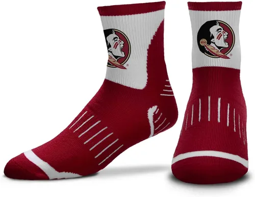 Vista 21 de For Bare Feet Adult NCAA Surge Quarter Length Crew Socks - All Weather Performance - Men & Women - Enhance Your Team Footwear