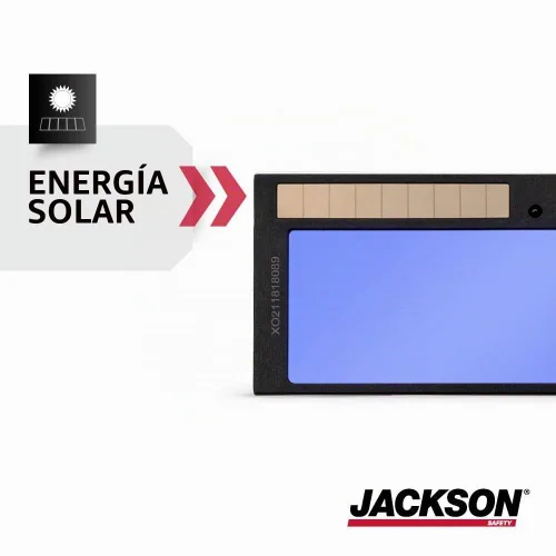 Vista 2 de Jackson Safety 16376 W30 Solera Protector fijo 11, que se oscurece automáticamente, con filtro, de 4 pulgadas de largo x 2 pulgadas de ancho.
