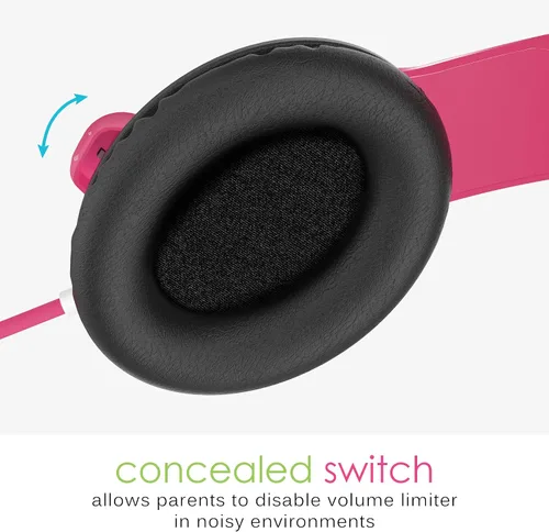 Vista 3 de MEE Audio KidJamz - 3 auriculares de escucha segura para niños con limitador de volumen y micrófono integrado, auriculares ajustables en la oreja