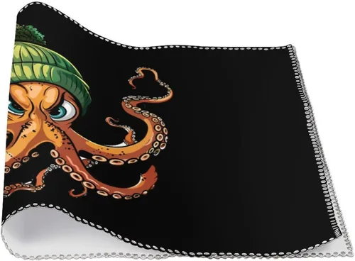 Vista 3 de Cephalopod Octopus Placemats Set of 6 Resistant Table Mats Washable Place Mats for Dinner Party Table Decoration