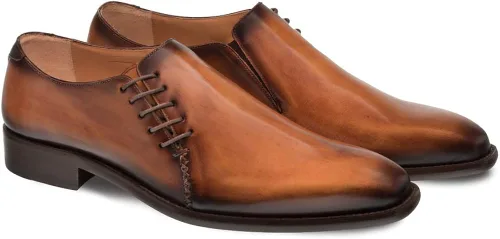 Vista 3 de Mezlan Nicos Zapato - Cordones de lujo para hombre, hecho a mano en España, ancho medio, fabricado con cuero, perfecto para llevar en eventos