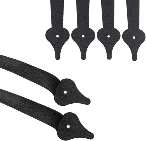 Vista 8 de WINSOON - Herramientas decorativas de metal para puerta de garaje, con tornillos, estilo casa de transporte, bisagras ciegas, manijas, puerta