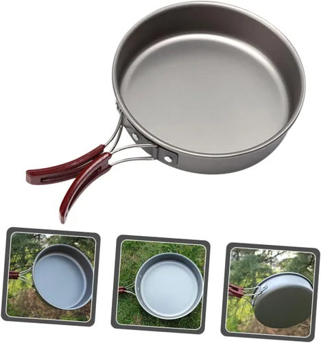 Vista 6 de Gatuida Sartén de aluminio antiadherente, 150, camping, multiusos