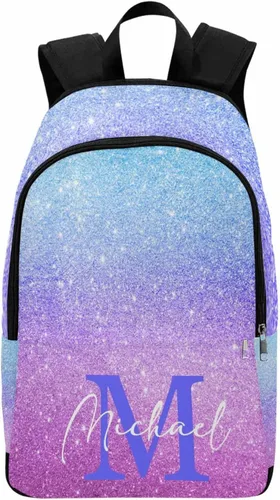 Vista 46 de MyPupSocks Mochila escolar personalizada con nombre personalizado mochila unisex, Multi 00, Personalizado