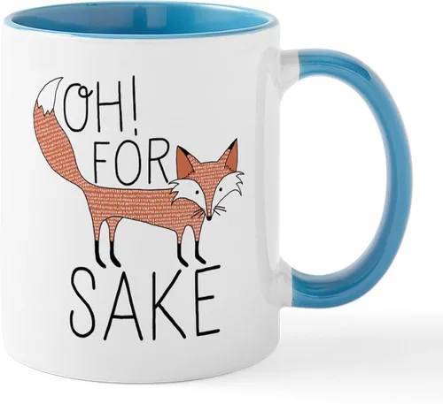 Vista 19 de CafePress Taza de café de cerámica For Fox Sake de 11 oz (11.0 fl oz)