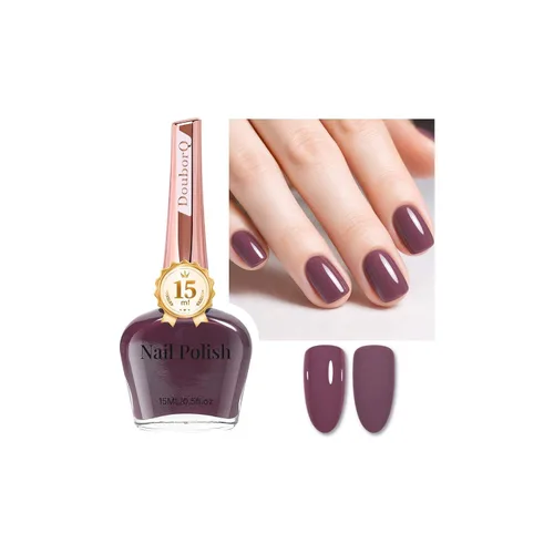 Vista 15 de DouborQ Esmalte de uñas de secado rápido de larga duración, malva Rojo Oscuro Rosa