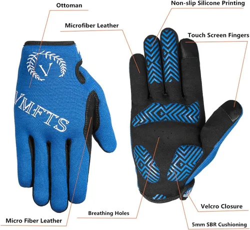 Vista 3 de Guantes de ciclismo Guantes deportivos de gel sin dedos y dedos completos para fitness, levantamiento de pesas, carreras, entrenamiento, escalada