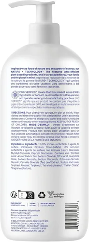 Vista 7 de ATTITUDE Jabón para Platos, Verificado por EWG, Líquido para Lavar Platos a Base de Plantas y Vegano, De Origen Natural, Aroma a Ralladura
