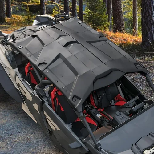 Vista 7 de SAUTVS Cubierta rígida para techo deportivo Can-Am Maverick X3, 4 piezas combinadas de techo duro para accesorios Can Am Maverick X3 MAX 2017-2025
