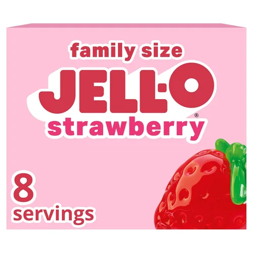 Vista 14 de Jell-O Gelatin Dessert Mix, Family Size, Cherry, 6 oz Box