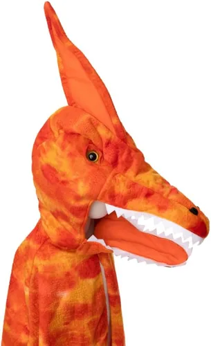 Vista 2 de Great Pretenders Grandasaurus - Capa de pterodáctilo, naranja, talla 4-6, 56855, disfraz de dinosaurio para niños