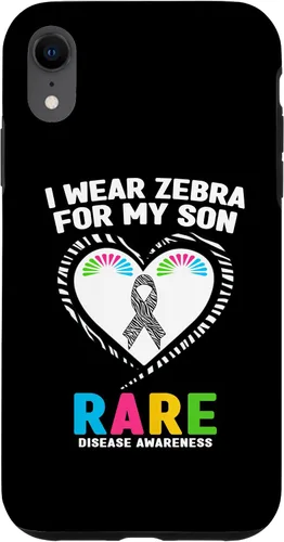 Vista 25 de I Wear Zebra for My Son Rare Disease Awareness Day 2026 Case for iPhone 17