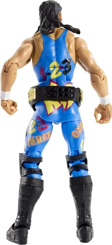 Vista 3 de Figura WWE Elite, 123 Kid Articulación de lujo, atuendo de anillo auténtico, accesorios icónicos, expresión detallada de personajes