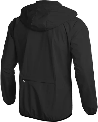 Vista 2 de COOFANDY Chaqueta impermeable unisex plegable, ligera, impermeable, con capucha, para correr, senderismo, ciclismo