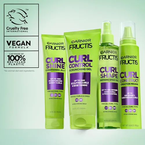 Vista 10 de Garnier Fructis - Espuma moldeadora para construir rizos estilizados, 6.8 onzas (El embalaje puede variar)
