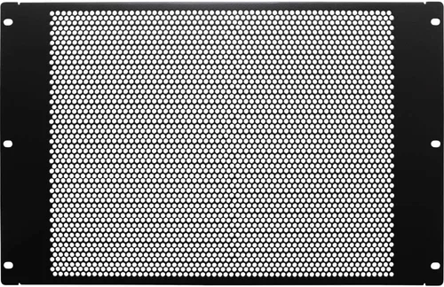 Vista 9 de Navepoint Espaciador de panel de montaje en rack en blanco de 1U con ventilación para gabinete de rack de red de servidores de 19 pulgadas