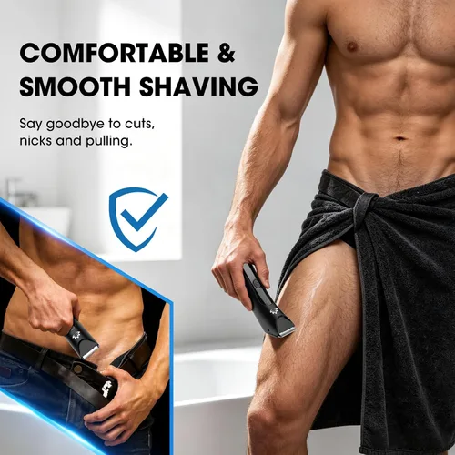 Vista 4 de Suttik Manscape - Recortadora de cuerpo y bolas para hombre, afeitadora