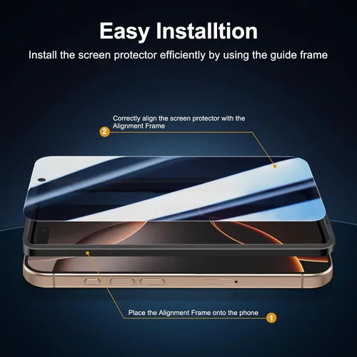 Vista 59 de NEW'C Paquete de 3 protectores de pantalla de privacidad para iPhone Air/iPhone 17 Air (6.5 pulgadas), película de vidrio templado antiespía