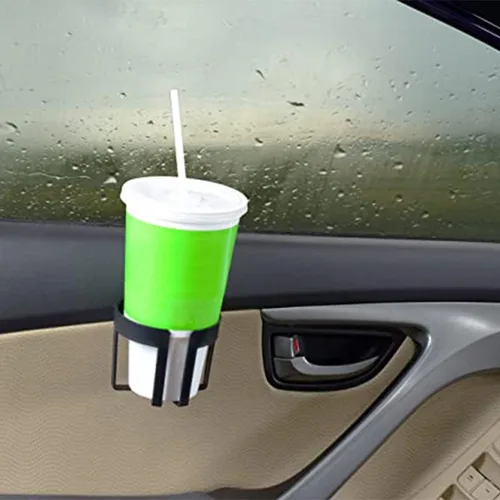 Vista 5 de 4 paquetes de portavasos negros grandes para automóvil de 44 oz y 2 pequeños de 12 oz, accesorios personalizados para portavasos para tu coche