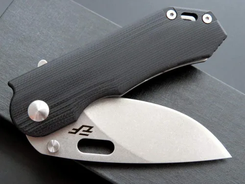 Vista 6 de Eafengrow EF32 - Cuchillo plegable D2 con hoja de acero y mango G10, cuchillo de herramientas EDC para trabajar, acampar, actividades al aire libre