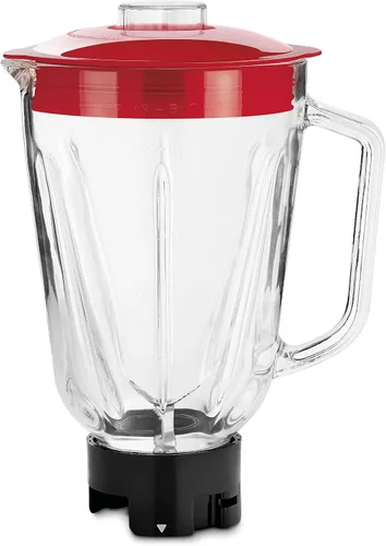 Vista 4 de Ufesa BS4717 RUBY RED 500W 1.5L Blender with Airtight Lid, 2 Speeds + Pulse, 4 Stainless Steel Blades, Ruby Red