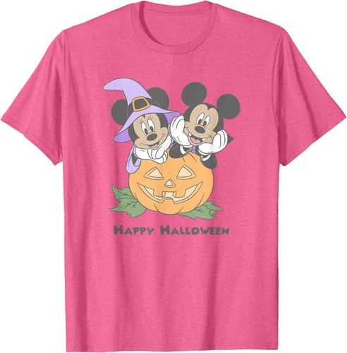 Vista 29 de Disney Mickey and Friends Halloween Pumpkin Mickey & Minnie Camiseta Blanco