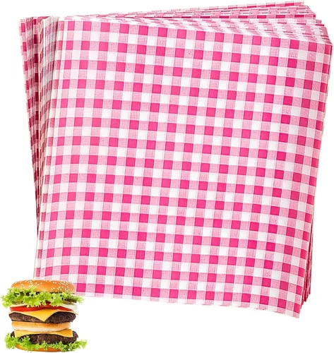 Vista 26 de 150 hojas de papel encerado navideño para alimentos, papel de delicatessen para envolver sándwiches, envolturas para dulces y galletas, forros