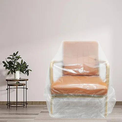 Vista 8 de Funda de Sofá de Plástico, Funda de Sofá Transparente, Fundas de Muebles Impermeables para Mudanzas y Almacenamiento, Bolsas de Funda de Sofá