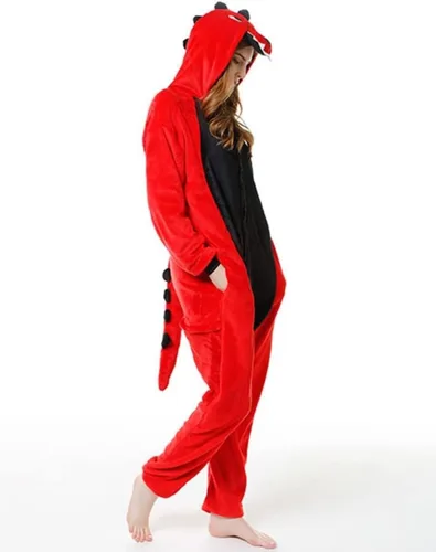 Vista 6 de Costume Bay Pijama de animal Kigirumi para mujeres y hombres adultos, unisex, ropa de dormir para Halloween, cosplay, disfraz de una sola pieza