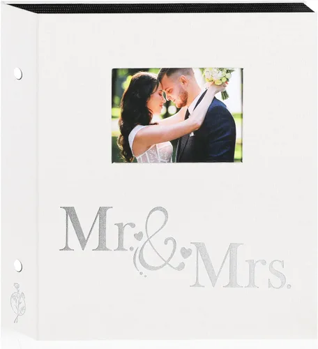 Vista 14 de Lanpn Álbum de fotos de boda de 4 x 6 pulgadas, 2 paquetes, cada paquete tiene capacidad para 50 imágenes, mini álbumes de fotos de boda