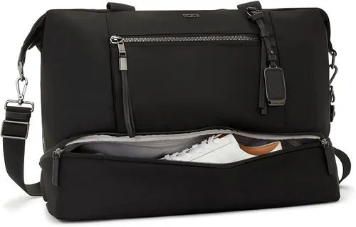Vista 3 de TUMI Voyageur Contine Weekender - Bolsa de fin de semana para viajes, negocios, viaje de fin de semana para mujeres y hombres, NegroPlomizo