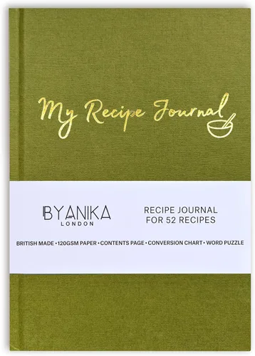 Vista 8 de Libro de recetas en blanco para escribir en tus propias recetas, diario de recetas personales de tapa dura, cuaderno de recetas My Family Cookbook