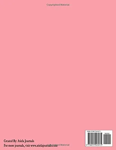 Vista 2 de Low Vision Notebook Bold Lined White Paper - 34" Line Spacing - For Visually Impaired - Pink Flower Cover