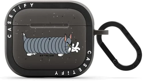 Vista 64 de CASETiFY AirPods Pro (1ª/2ª Gen) Estuche Bounce con Anillo [Colaboración Frozen] - Copo de Nieve de Anna - Taupe Mate
