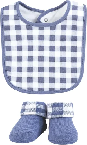 Vista 58 de Hudson Baby Conjunto de babero y calcetines unisex de algodón para bebé