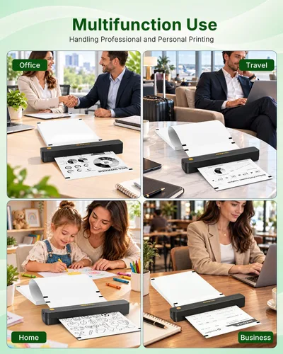 Vista 7 de Papel de impresora térmica de 8.5 x 11 pulgadas para impresoras, 100 hojas