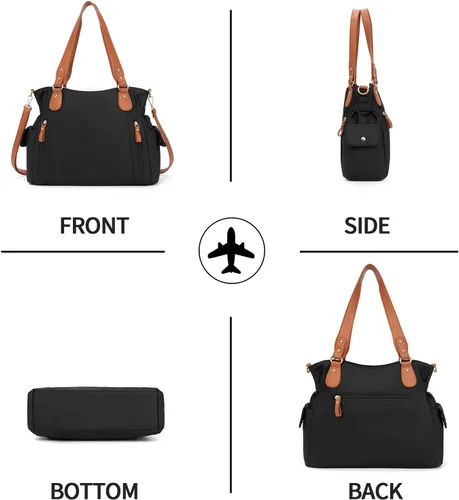 Vista 6 de Bolsas de mano para mujer, bolsas hobo para mujer, bolso de mano, enfermera, mini bolsa de mano con bolsillos, bolso pequeño de hombro, bolso